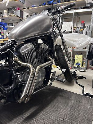 CUSTOM 'BACKDRAFT' EXHAUST for Honda Shadow VT600