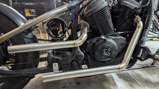 CUSTOM 'MAVEN' EXHAUST for Honda Shadow VT600