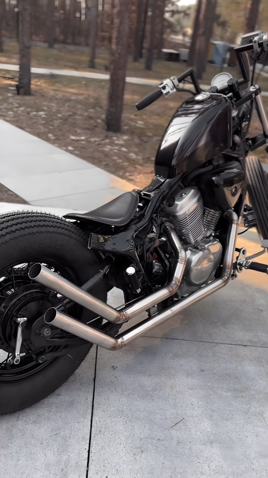 CUSTOM 'UPSWEEP' EXHAUST Honda Shadow VT/VLX600